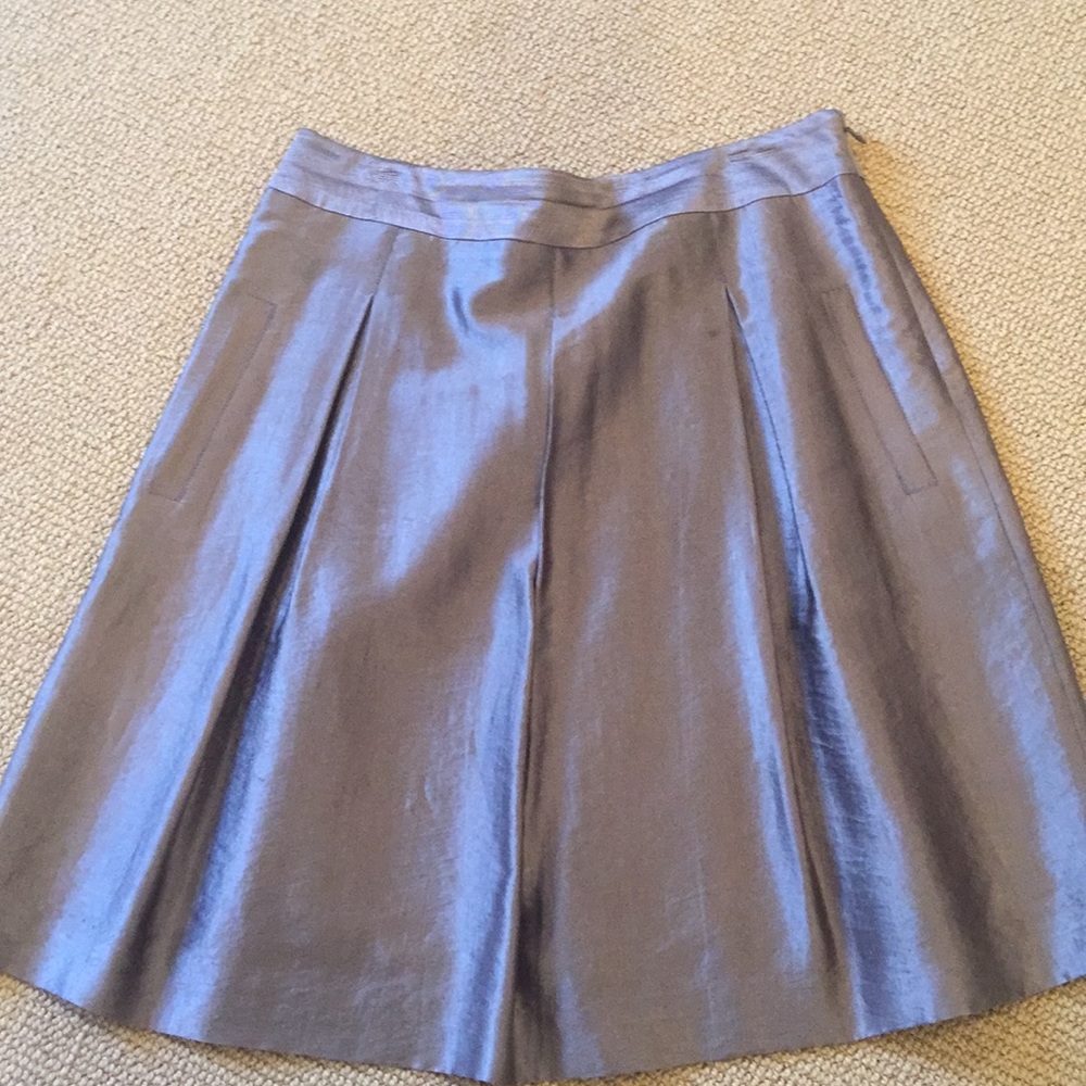 BCBG metallic skirt with pockets